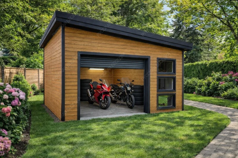 Гараж для мотоцикла Звал