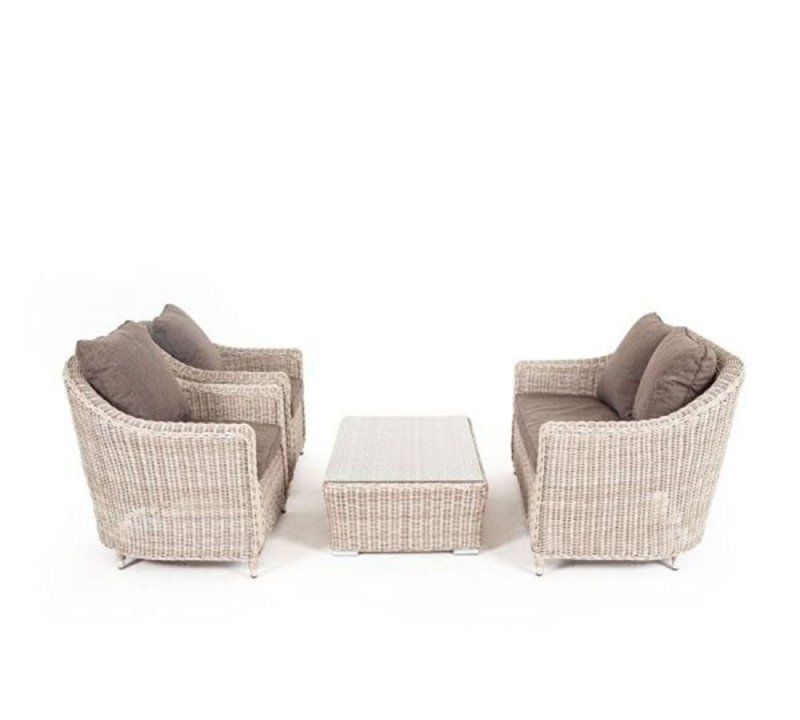 Зона 6 Кон Панна лаунж-зона из искусственного ротанга, цвет бежевый