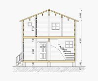 Дачный дом из мини бруса ДЛ-20