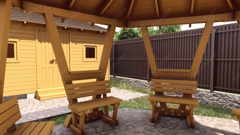 Шестигранная беседка Терра