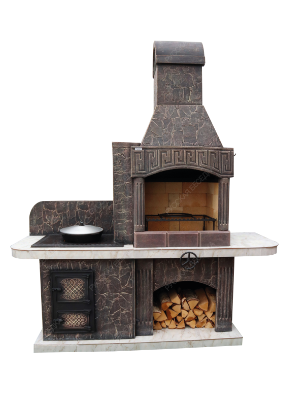 Печь № 15 — Барбекю с печью под казан