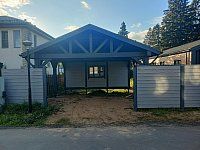 Навес для машин с хозблоком РИМ