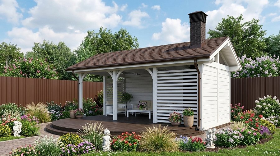 Прямоугольная беседка ТАНЕЦ