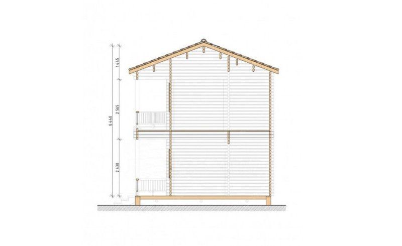 Гостевые дома из мини-бруса ДГ-17