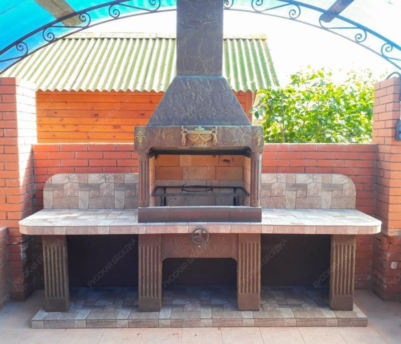 Печь № 16 — Печь барбекю с двумя рабочими столами (или мойкой)