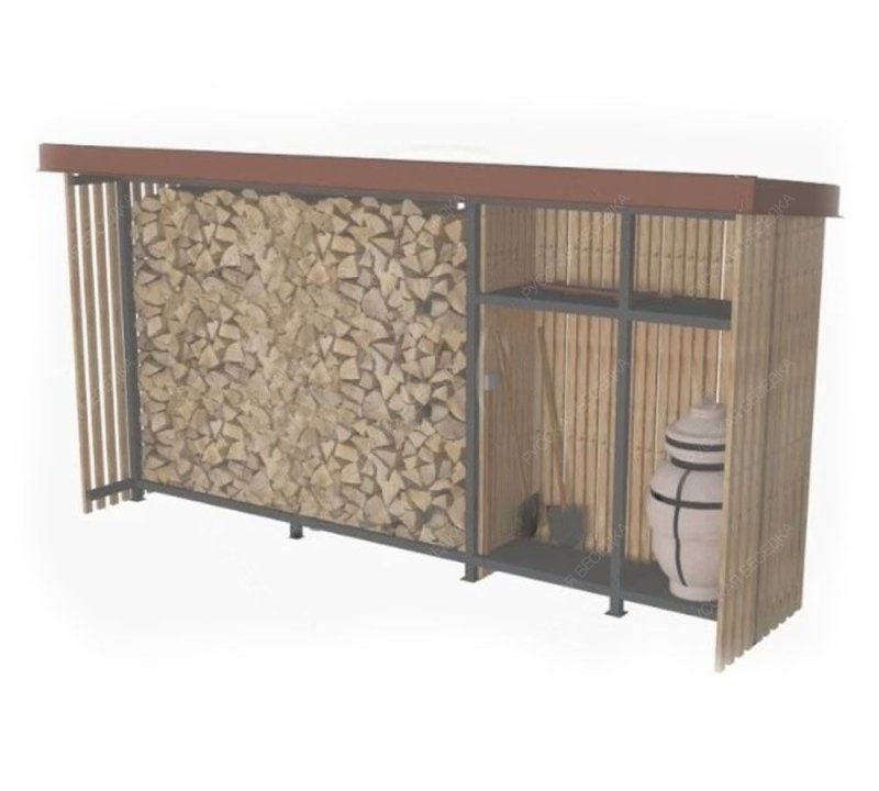 Дровник с хозблоком АртЛ