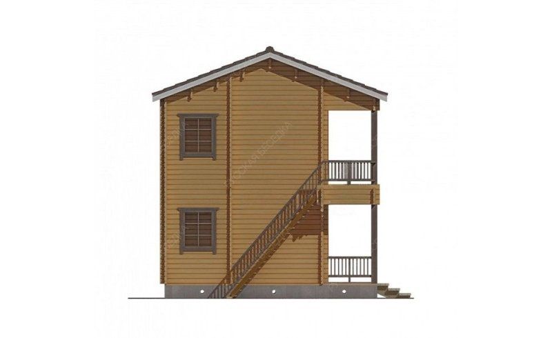 Гостевые дома из мини-бруса ДГ-17