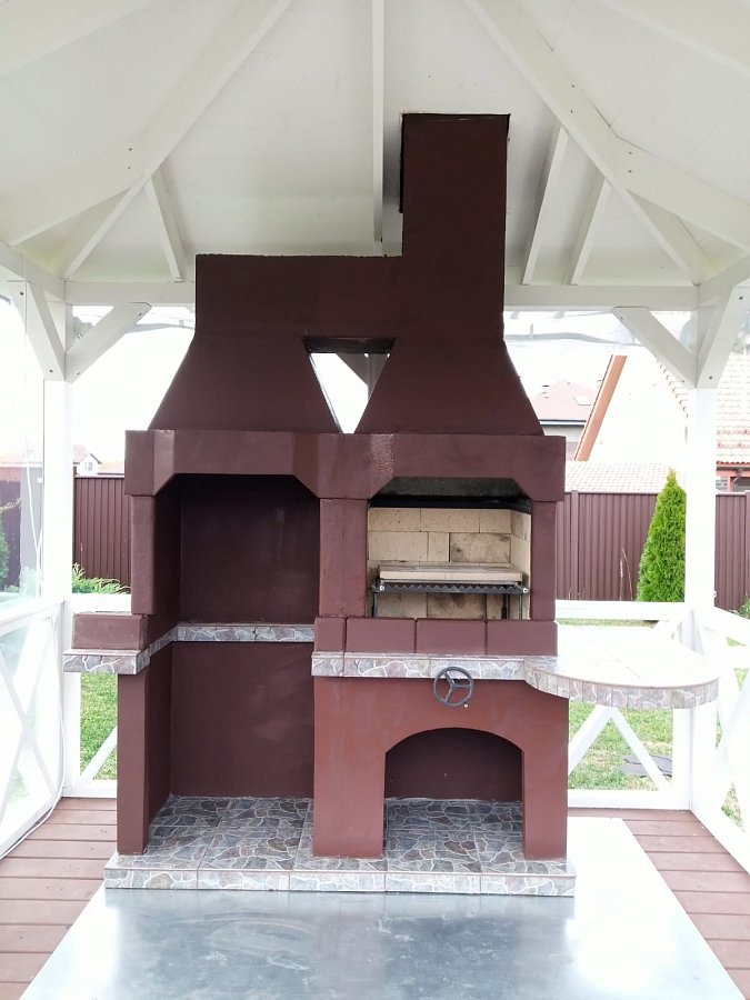 Печь № 23 — Печь барбекю c модулем под тандыр