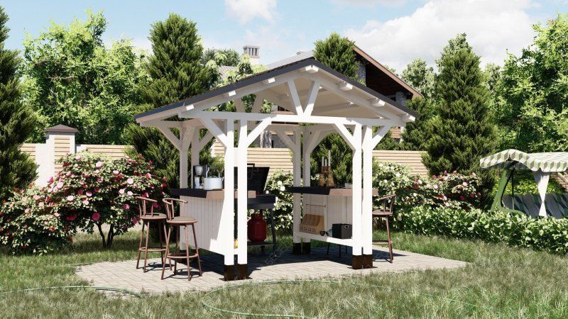 Навес для мангала и барбекю Суханово