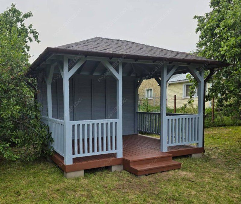 Прямоугольная беседка АЛЬКОР