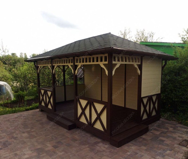 Прямоугольная беседка Малая Калифорния 3х5