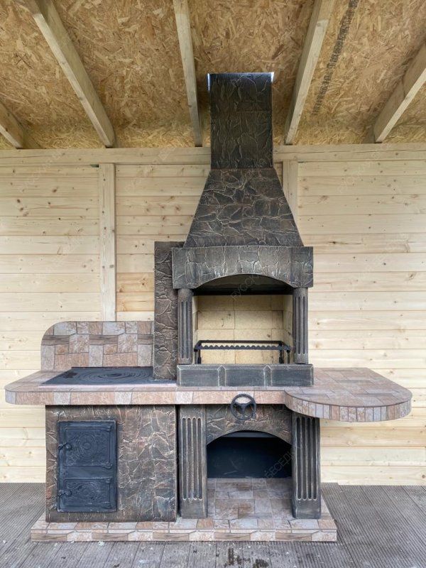 Печь № 15 — Барбекю с печью под казан