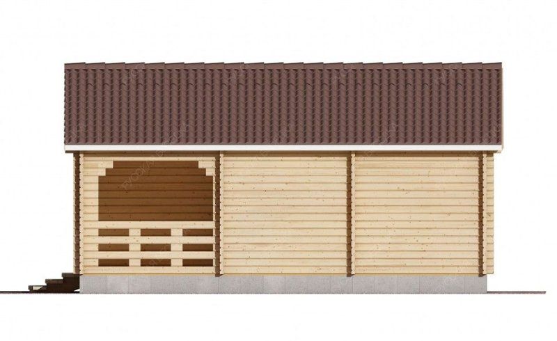 Гостевые дома из мини-бруса ДГ-03