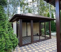 Застекленная беседка ПОЛИЯ