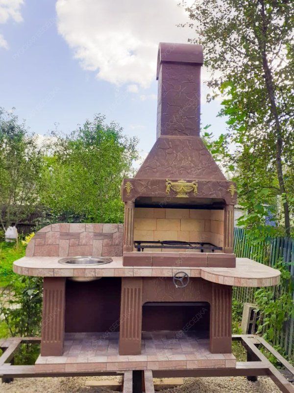 Летняя кухня ЯСНЫЙ ДЕНЬ с барбекю