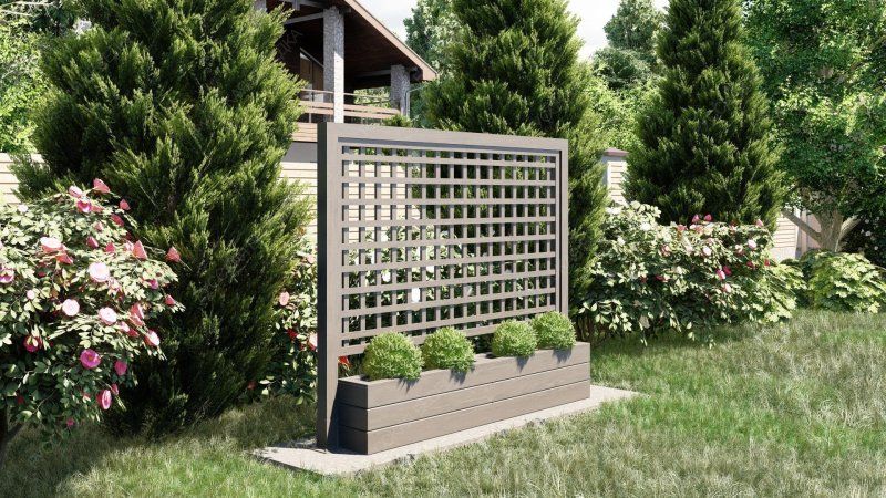 Деревянная шпалера Воронки