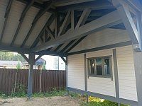 Навес для машин с хозблоком РИМ