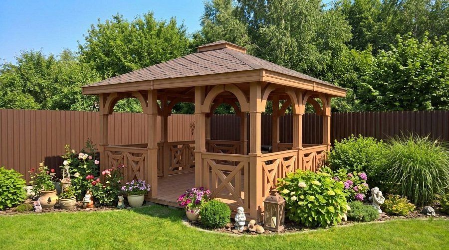 Квадратная беседка КОМПАС