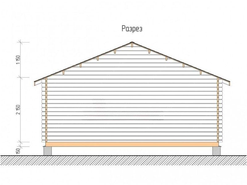 Садовый дом серия ДС 6×6