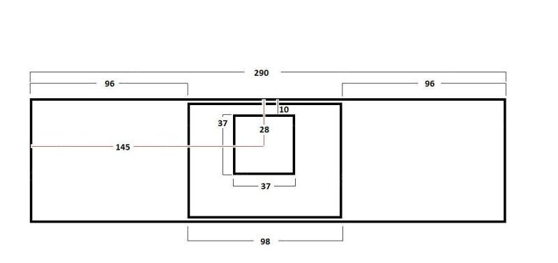 Печь № 16 — Печь барбекю с двумя рабочими столами (или мойкой)