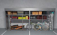 Роллетный шкаф для хранения велосипедов