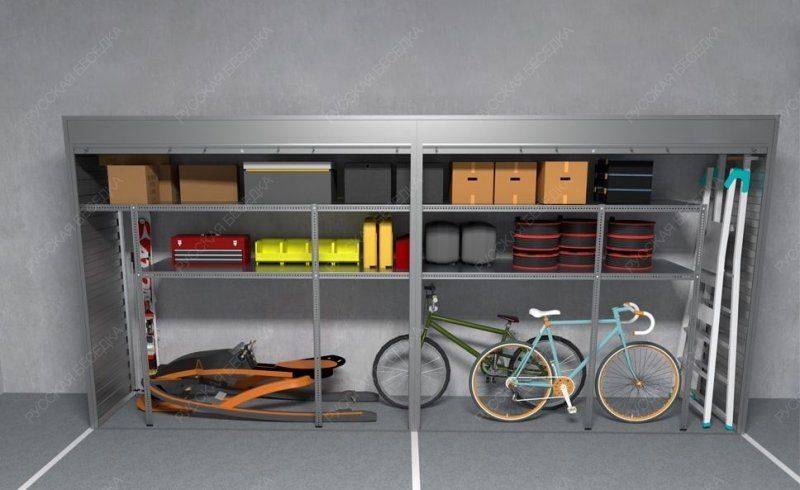 Роллетный шкаф для хранения велосипедов