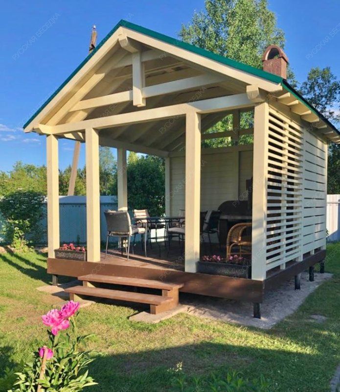 Летняя кухня ЯСНЫЙ ДЕНЬ с барбекю